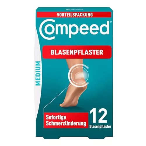 Compeed Blasenpflaster Medium – Hydrokolloid-Pflaster bei Blasen an den Fersen