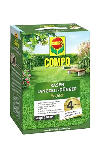 COMPO Rasendünger mit Langzeitwirkung - Effektiver Schutz vor Moos und Unkraut