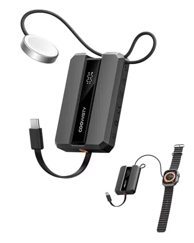 Coowisty Mini Powerbank 20W PD 10000mAh, Power Bank für Apple Watch und iPhone