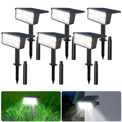 CORESLUX Solarlampen für Außen - IP65 wasserdichte Gartenleuchten mit 2 Helligkeitsmodi