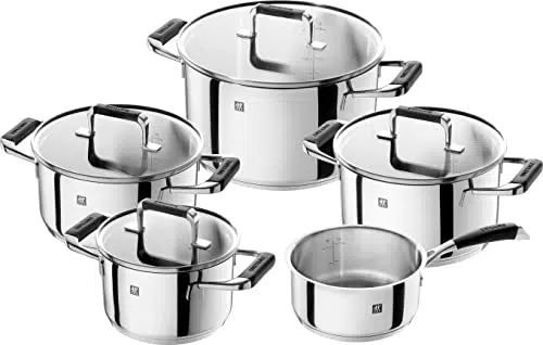 ZWILLING Cornelia Poletto Kochtopfset induktionsgeeignet Edelstahl mit Glasdeckel
