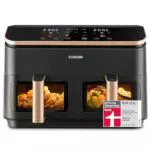 COSORI Heißluftfritteuse Dual Blaze TwinFry 10L mit 4 Heizrohren, 240 °C