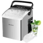 CUMEOD Eiswürfelmaschine, selbstreinigend, 2 Würfelgrößen für Küche und Bar