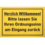 DankeDir Wanddeko Chaos – Lustiges Spruchschild für Geschenke und Partys