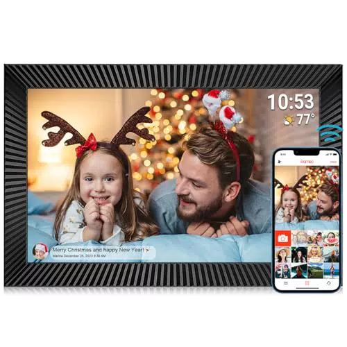 Digitaler Fotorahmen von [Marke], 10,1 Zoll, WiFi, 1280x800 IPS, Frameo APP