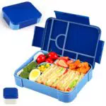 Dntorx Lunchbox Kinder mit Fächern, Auslaufsicher Bento Box für Schule und Ausflug