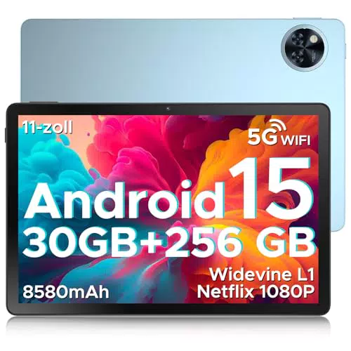 DOOGEE U11 Pro Android 15 Tablet 11 Zoll, 30GB RAM+256GB ROM 8580mAh