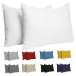 Kissenbezug 40 x 80 - 100% Jersey Baumwolle 150 g/qm Kissenbezüge -Anthrazit - Für Kissen 40 x 80 cm - Kissenhülle - Kissenbezug - Resistent und Hypoallergen - Dreamzie