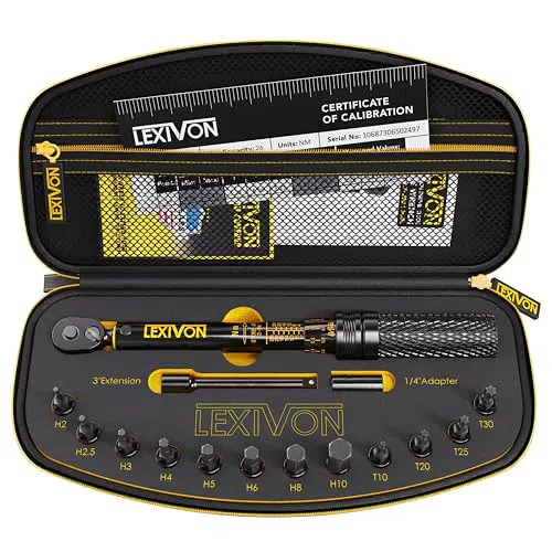 LEXIVON Torx Bit Set T4 bis T40, Tamper Resistant für Bosch, Makita, Milwaukee