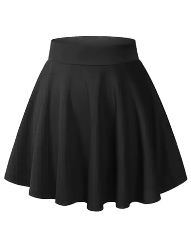 DRESSTELLS Hochtaillierter Minirock für Damen – Eleganter Faltenrock Skaterstil