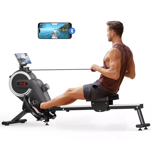 Dripex Magnetisches Rudergerät mit 16 Widerstandsstufen für das Heim-Fitnessstudio