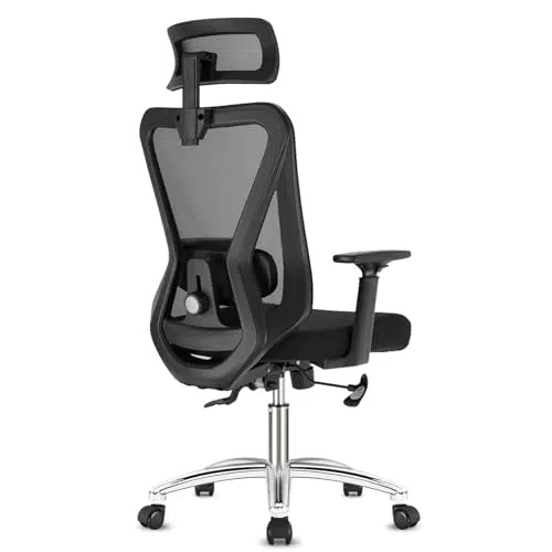 Durrafy Ergonomischer Bürostuhl mit Kopfstütze und Höhenverstellung