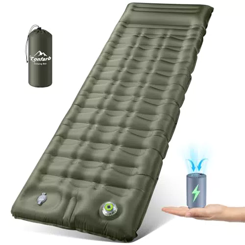 Tonfarb Isomatte elektrisch selbstaufblasend, wasserdicht und anti-ripstop für Outdoor