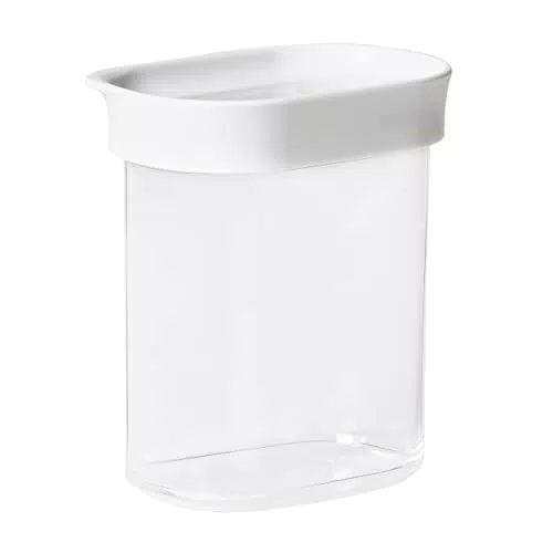 Emsa Optima Trockenvorratsdosen-Set | Rechteckig | Frischedichtung | BPA-frei | Transparentes Design