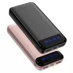 Enerwow Power Bank 16000mAh, tragbares Ladegerät mit LCD Display, schnelles Aufladen