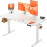ErGear Höhenverstellbarer Schreibtisch mit 4 Memory-Funktionen, 140x70 cm