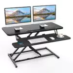 ERGOMAKER Höhenverstellbarer Schreibtisch für Zwei Monitore - Stehpult