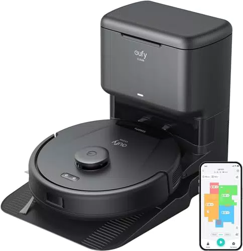 Eufy L60 Saugroboter mit Absaugstation und 5.000Pa Saugkraft, iPath-Navigation