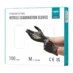EUROPAPA 100x Nitrilhandschuhe Einweghandschuhe Einmalhandschuhe Untersuchungshandschuhe Nitril Handschuhe puderfrei ohne Latex unsteril latexfrei disposible gloves