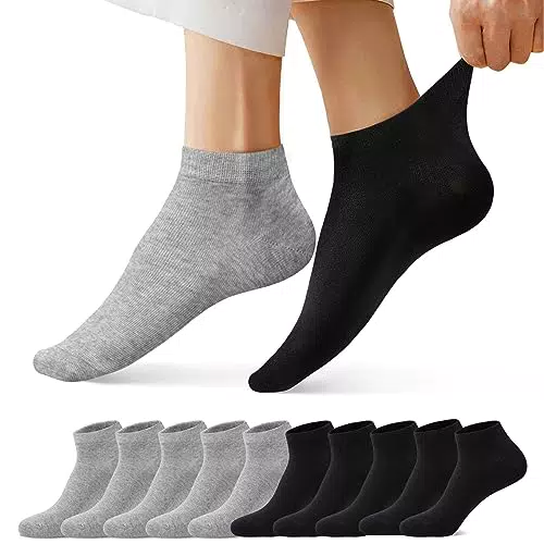 FALARY Sneaker Socken Herren Damen Baumwolle Atmungsaktive Halbsocken Unisex