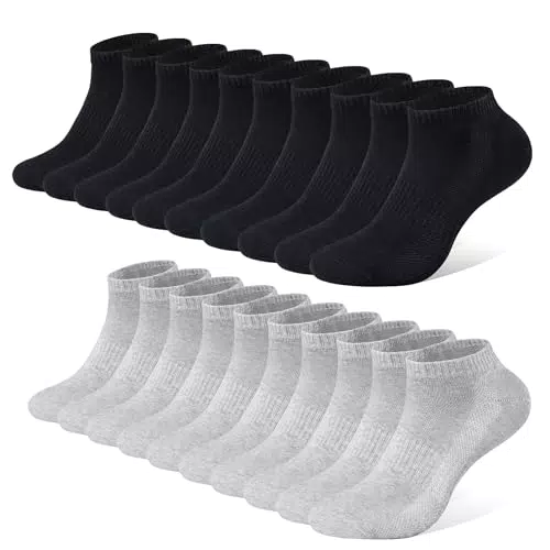 FALARY Sneaker Socken für Damen und Herren - Atmungsaktive Sportsocken