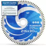 FALKENWALD Sägeblatt 216x30 für Aluminium – Kompatibel mit Bosch PCM 8s, GCM 8 SDE