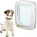 Ferplast Hundeklappe SWING 11 - 4-Wege Haustiertür für Hunde und Katzen