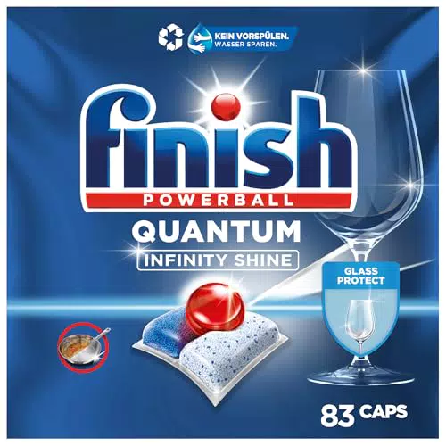 Finish Quantum Infinity Shine Geschirrspültabs für Tiefenreinigung und Glanz