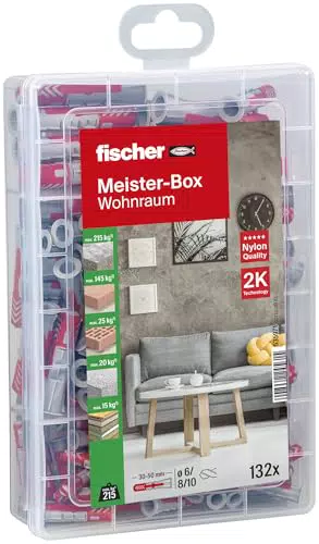 Fischer DuoPower Dübelbox mit Universaldübeln für Heimwerker & Profis
