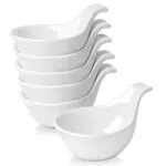 Flexzion Mini Schüssel Set aus Keramik - Dipschalen für Snacks und Vorspeisen