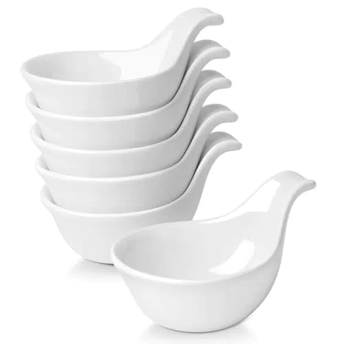 Flexzion Mini Schüssel Set aus Keramik - Dipschalen für Snacks und Vorspeisen