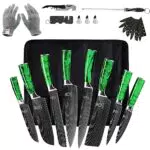 FULLHI Japanisches Messer Set aus Premium Edelstahl für die Küche