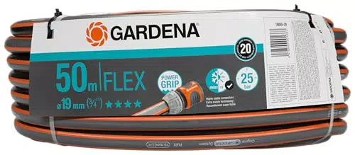 Gardena Comfort FLEX Schlauch 19 mm, 50 m - Flexibler Gartenschlauch mit Power-Grip