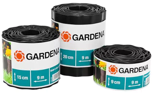 Gardena Raseneinfassung 20 cm hoch – Ideale Abgrenzung für Rasen und Beete