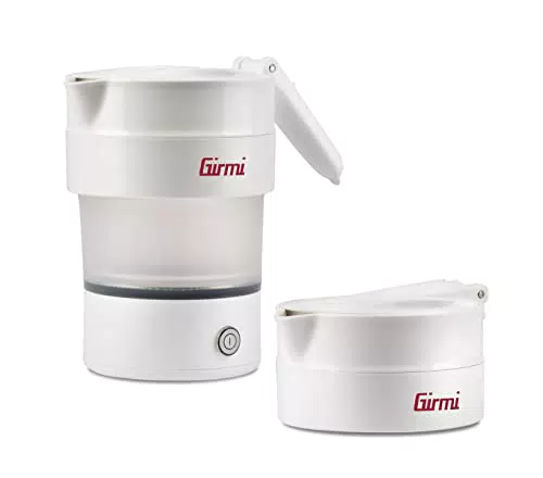 Girmi BL03 Reise-Wasserkocher aus Silikon, 600 W, BPA-frei, platzsparend