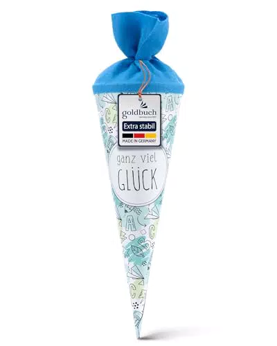 Goldbuch Schultüte 93 216 mit Skizzen-Motiv, Zuckertüte für Jungen und Mädchen