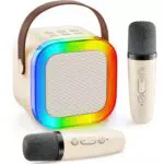 Gontence Karaoke Maschine mit 2 Mikrofonen – Perfektes Geschenk für Mädchen