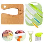 Goodchef Kindermesser Set – Sicherheitsmesser für Kinder ab 2 Jahren, Montessori Spielzeug
