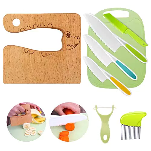 Goodchef Kindermesser Set – Sicherheits Küchenmesser für Kinder ab 2 Jahren