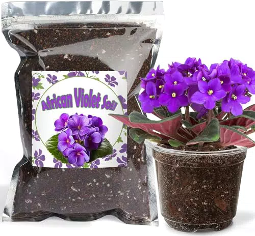 GOTVUGE Bio-Blumenerde für Usambaraveilchen und Zimmerblühpflanzen