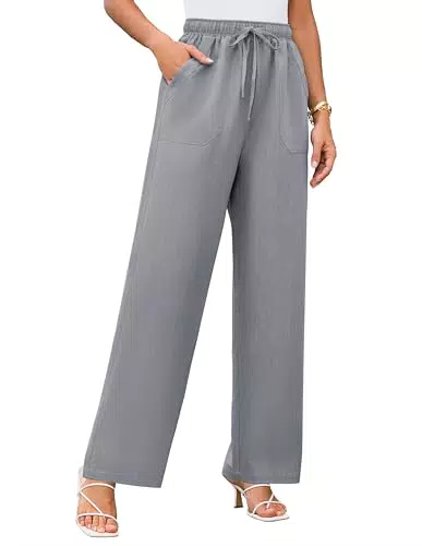 GRACE KARIN Damen Jogginghose mit Kordelzug und Taschen, elastischer Bund
