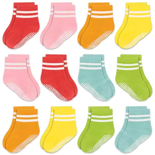 GRPSKCOS Antirutschsocken für Kinder von 0 bis 7 Jahren