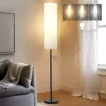 GyroVu Stehlampe mit Papierlampenschirm für Wohnzimmer und Schlafzimmer