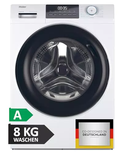 Haier Waschmaschine I-PRO Serie 1 HW80-BP14929 mit A-Effizienz und Inverter-Motor
