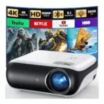 HAPPRUN H1 Full HD Beamer - Tragbarer Projektor mit Bluetooth und Lautsprecher
