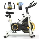 CHAOKE Heimtrainer Fahrrad - Ultra-Leiser Ergometer mit V-Stabil-Basis