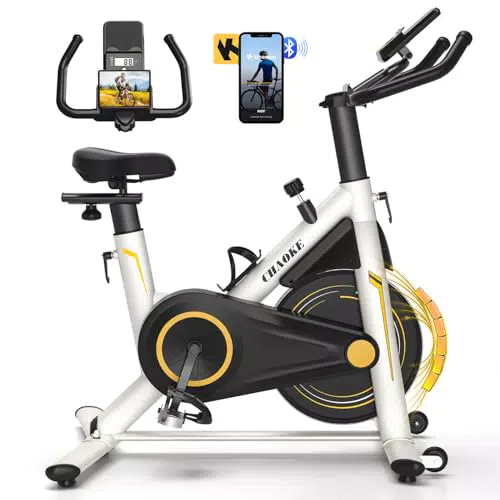 CHAOKE Heimtrainer Fahrrad - Ultra-Leiser Ergometer mit V-Stabil-Basis