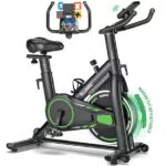SLUNSE Heimtrainer Fahrrad – Ergometer mit LCD-Monitor und verstellbarem Widerstand