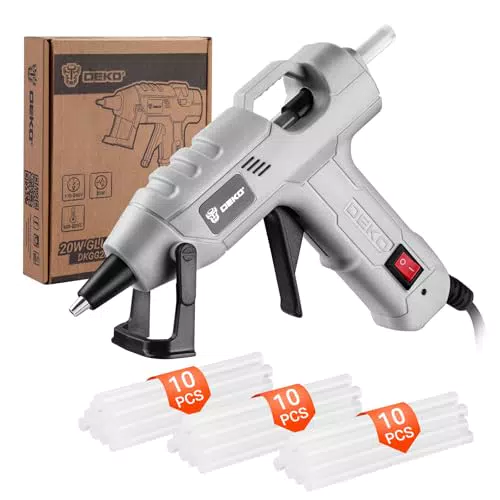 DEKO Heißklebepistole 20W für DIY, Kunst und schnelle Reparaturen