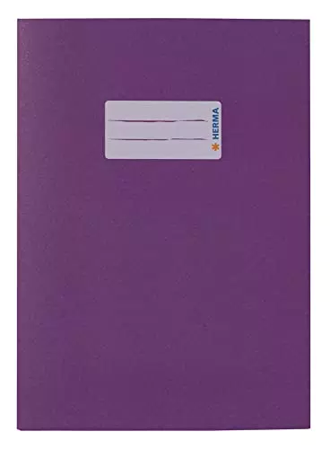 HERMA 7066 Heftumschlag A4 Hefthülle aus kräftigem Papier für Schulhefte
